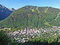 Telluride and the ski area from the trail